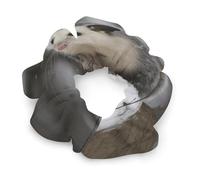 Opossum In Snow Scrunchies for Women Neutral No Damage Hair Ties Soft Ponytail Holder Gentle Elastic Hair Bands Gentle On Hair Scrunchies for All Hair Types Fashion Hair Bands