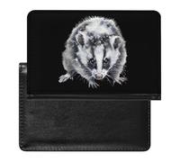 Opossum in Winter Passport Holder Travel Wallet Cover Case with Card Slot Organiser for Men Women