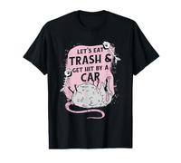 Opossum Let's Eat Rubbish and Driven by a Car Value Graphic T-Shirt