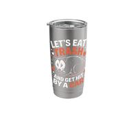 Opossum Let's Eat Trash and Get Hit By A Car Stainless Steel Insulated Tumbler