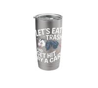 Opossum Let's Eat Trash and Get Hit By A Car Stainless Steel Insulated Tumbler