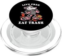 Opossum Live Free and Eat Trash funny possum PopSockets PopGrip for MagSafe