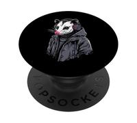 Opossum Music Headphones Cool Animal Lover PopSockets Adhesive PopGrip