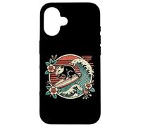Opossum Surf Wave Surfer Possum Beach Vacation Men Women Kid Case for iPhone 16