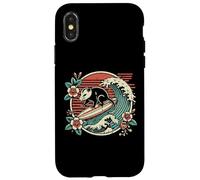 Opossum Surf Wave Surfer Possum Beach Vacation Men Women Kid Case for iPhone X/XS