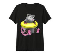 Opossum Swimming Inflatable Float Summer Premium T-Shirt