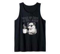 Opossum Woke Up Sexy As Hell Again Funny Coffee Tank Top