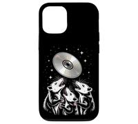 Opossum Worship Retro CD Disc Funny Space Scene Case for iPhone 12/12 Pro
