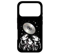 Opossum Worship Retro CD Disc Funny Space Scene Case for iPhone 17 Pro