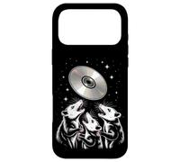 Opossum Worship Retro CD Disc Funny Space Scene Case for iPhone 17 Pro Max