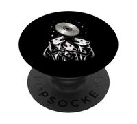 Opossum Worship Retro CD Disc Funny Space Scene PopSockets Adhesive PopGrip