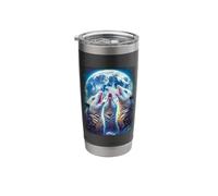 Opossums Howling at the Moon Funny Possum Animal Lover Humor Stainless Steel Insulated Tumbler