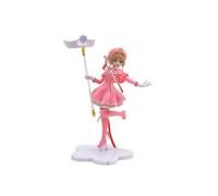 (opp bag) Anime Lovely Pink Card Captor SAKURA Action Figures Models PVC Figure Model Car Cake Decorations Magic