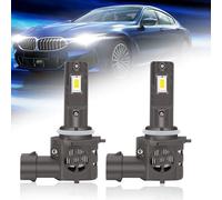 OPP ULITE 9012 HIR2 Led Headlight Bulbs Built in Driver Extremely Bright 12000 Lumens 110W 6000K Xenon White Waterproof All-in-One Car LED Headlight Conversion Kits, Pack of 2 (M5)