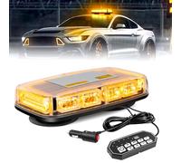 OPP ULITE Beacon Strobe Light Amber with 9 Key Switch, 20 Flashing Mode, 48pcs Led, Roof Top Hazard Flash Emergency Warning Lights for Vehicles Trucks Snow Plows Postal Mail ATV UTV