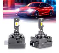 OPP ULITE D3S Led Headlight Bulbs, Upgraded Cooling, Canbus Error Free 100% Plug & Play Compatible with Original Ballast Replacement Bulb, 70W 10000LM 6500K Cool White, 2pc Pack