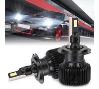 OPP ULITE H7 LED Headlight Bulb, 80W 10000LM 6000K Cool White Super Bright Car Bulbs 360 Degree Adjustable Beam Angle H7 Headlight Bulb Conversion Kit IP67 Waterproof, P30-H7-2 PCS