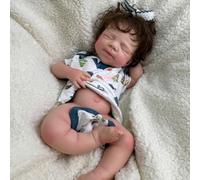 Oppaionaho Lifelike 19 Inch Pascale Boy Full Body Silicone Baby Dolls with Hand Rooted Hair, Real Life Newborn Doll Advanced Painted Gift (Boy)