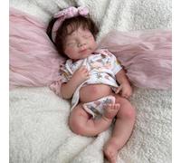 Oppaionaho Lifelike 19 Inch Pascale Girl Full Body Silicone Baby Dolls with Hand Rooted Hair, Real Life Newborn Doll Advanced Painted Gift (Girl)