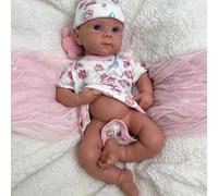 Oppaionaho Lifelike Reborn Baby Dolls Full Body Silicone 19 inch Girl Open Eyes Newborn Baby Real Life Silicone Babies Anatomy Correct Toys (Girl F)
