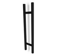 oppali Black Stainless Steel 304 Entrance Door Pull Handle | Handle Diameter 30mm | Round T-Bar | 60cm Total Length