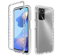 OPPO A16s Galaxy Front and Back Case [Built in Screen Protector] Transparent Clear Fully Protection PC Hard Soft Slim Thin Cover Bumper Shockproof For OPPO A16s/ OPPO A54s