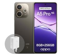 OPPO A5 Pro 4G 8GB RAM + 256GB ROM, Unlocked Smartphone with AI, 6.67" 90Hz display, 50MP AF camera, 5800 mAh battery, IP69 Water and Dust Resistance, Black Brown (Include 45W SUPERVOOC Charger)