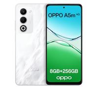 OPPO A5m 4G 8GB RAM + 256GB ROM, Unlocked Smartphone with AI, 6.67" 90 Hz display, 50 MP AF camera, 6000 mAh battery, IP65 Water and Dust Resistance, Mist White (Include 45W SUPERVOOC Charger)