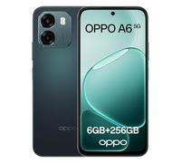 OPPO A6 5G Android Smartphone, 6+256GB, Dimensity 6300 Processor, 6.75” 120Hz Display, 50MP Ultra-Clear Camera, 6550mAh Battery, IP69 Water Resistance, 45W SUPERVOOC Flash Charge, Sapphire Black