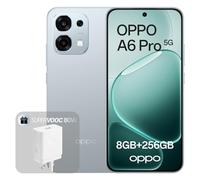 OPPO A6 Pro 5G 8+256GB, AI Android Unlocked Smartphone, 6.57" 120Hz AMOLED Display, 50+16MP AI Camera, 6500mAh Battery, IP69 Water Resistance, Lunar Titanium (Include 80W SUPERVOOC Charger)