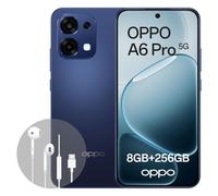 OPPO A6 Pro 5G 8+256GB, AI Android Unlocked Smartphone, 6.57" 120Hz AMOLED Display, 50+16MP AI Camera, 6500mAh Battery, IP69 Water Resistance, 80W Flash Charge, Stellar Black (Include Wired Earphones)