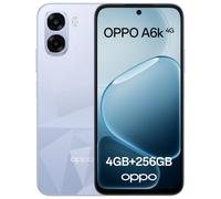 OPPO A6k 4G Android Unlocked Smartphone, 4+256GB, 6.75" 120Hz Ultra Bright Display, 50MP Ultra-Clear Camera, 6100mAh Battery, 48-Month Fluency, Snapdragon 685, IP64 Water Resistant, Crystal Blue