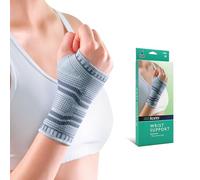 OPPO AccuTex Knitted Wrist Compression Sleeve for carpal tunnel, strains & sprains, tendonitis, arthritis (Medium)