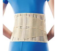 OPPO Breathable Adjustable Sacro Lumbar Support, for Lower Back Sprains & Strains, Weak Muscles, Osteoporosis, Sciatica & Pain Relief (XL, 12"/30.5cm Height)
