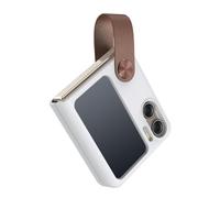 (OPPO Find N2 Flip, white) NILLKIN for OPPO Find N2 Flip 5G Case Flex Flip Case FlipFinger Strap Liquid Sillicone Phone Back Cover for Oppo Find N2 Flip