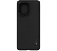OPPO Find X5 official phone case, vegan PU leather flip case, Black
