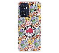 OPPO Find X5 Lite Case, Official Pokémon Sticker Pattern to Protect Your Mobile Phone, Flexible Silicone OPPO Case with Official Pokémon License,