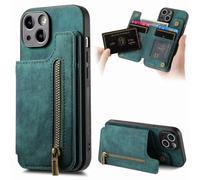 OPPO Find X5 Phone Case, Premium Leather Folio Book Wallet Case Protective Flip Pouch Card Holder Stand Shock Proof Phone Cover for OPPO Find X5,Dark green