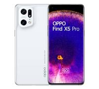 OPPO Find X5 Pro White Unlocked Smartphone, Qualcomm Snapdragon 8 Gen 1 Mobile Platform 12GB RAM 256GB Storage 6.70" ColorOS 12.1 based on Android 12 - CPH2305-White-AG
