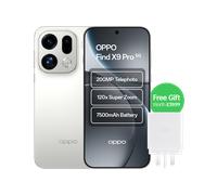 OPPO Find X9 Pro 5G Smartphone, 6.7" AMOLED 120Hz Display, 16GB RAM 512GB Storage, MediaTek Octa-Core, 50MP AI Camera, 7500mAh Battery, Dual SIM, Android 16, Unlocked, Silk White (CPH2791)