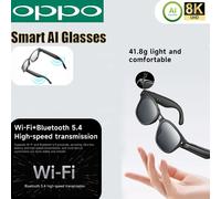 OPPO New Version AI Smart Glasses with 8MP Pixel Take Video Picture 4GB WiFi Contact AI ChatGPT Translation Smart Sunglass Black Lens