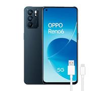 OPPO Reno 6 5G Black AMOLED Display FHD 90Hz, 8GB RAM + 128GB Storage, Mediatek Dimensity 900, Triple Camera 64MP+8MP+2MP, 4300mAh with 65W Fast Charge