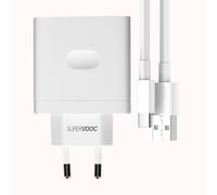 Oppo USB Charger SuperVOOC 65W with USB to USB-C Cable VCA7GACH Model