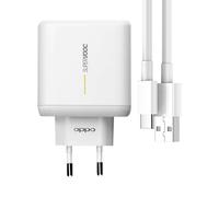 Oppo USB Charger SuperVOOC 65W with USB to USB-C Cable VCA7GACH Model