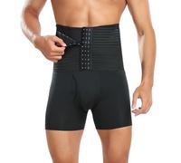 OPPOQ Men's Body Shaper Shorts 4XL-6XL, Bodysuit Slimming Shapewear Hip Lifter Pants All in One Tummy Control Abdominal Contraction Shaper,Black,5XL