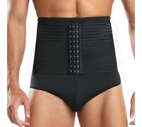 OPPOQ Men's Body Shaper Shorts 4XL-6XL, Bodysuit Slimming Shapewear Hip Lifter Pants All in One Tummy Control Abdominal Contraction Shaper,Black,5XL