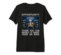 Opportunity Mars Rover by The Numbers Premium T-Shirt