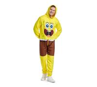 OppoSuits Adult Spongebob Onesie - Nickelodeon One-Piece Pajamas - Loose Fit - Including Pockets - Yellow
