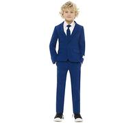 OppoSuits boys Crazy Suits for Boys Aged 2 - 8 Years - Comes With Jacket, Pants and Tie, Navy Royale, 8