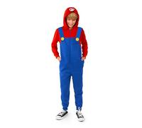 OppoSuits Kids Mario Onesie - Nintendo One-Piece Pajamas - Loose Fit - Including Pockets - Blue